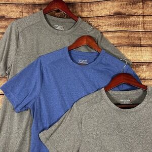 Lot of 3 UNTUCKit Clarendon II Men's Medium Short Sleeve Performance Shirts 2 Gr